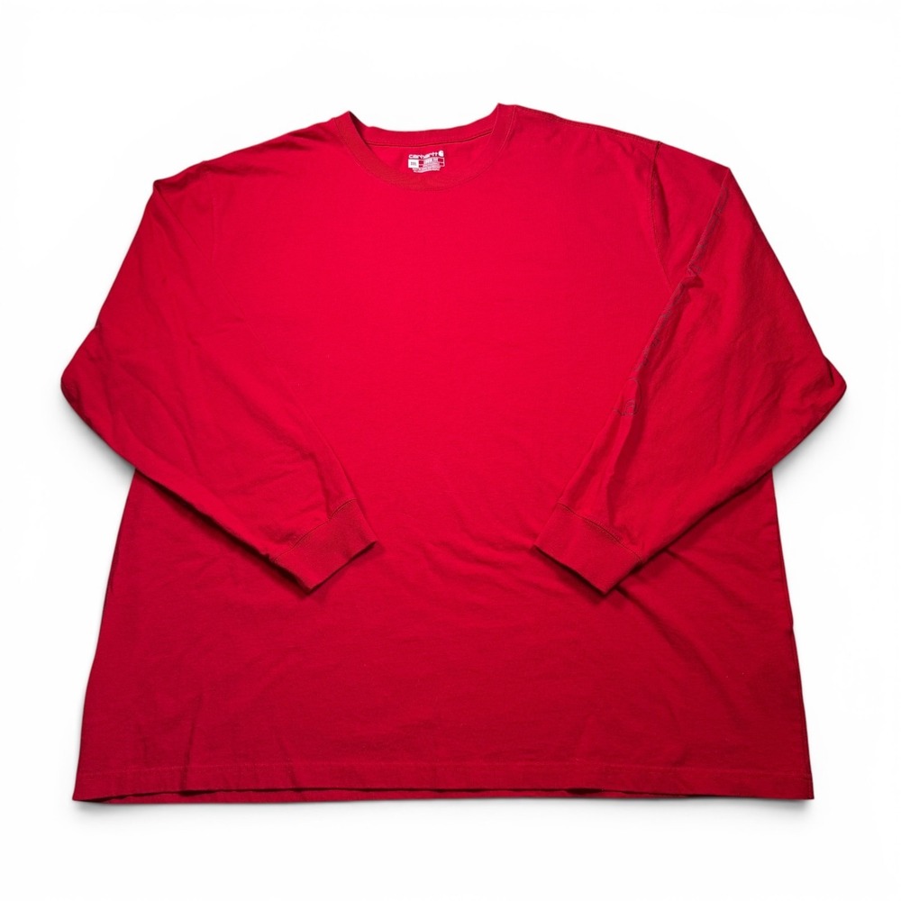 Carhartt Red Loose Fit‎ Long Sleeve T-Shirt Size 3XL
